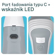 Elektryczna szczotka SHINE MATE – wyświetlacz, IP68, teleskop 125 cm do czyszczenia fug łazienki kuchni