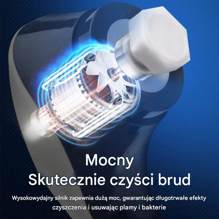 Elektryczna szczotka SHINE MATE – 6w1, IP67, lekka i bezprzewodowa do czyszczenia fug łazienki kuchni