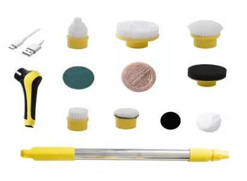 Elektryczna szczotka SHINE MATE – 10w1, wodoodporna IP68, 60W do czyszczenia fug łazienki kuchni